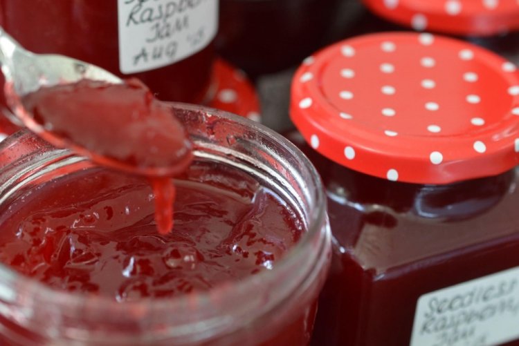 Mermelada de frambuesa con Gelfix