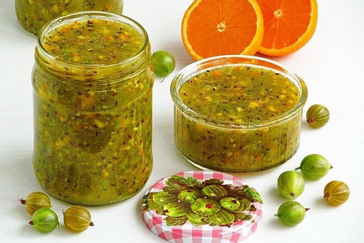 Jalea de grosella espinosa con naranjas y Gelfix
