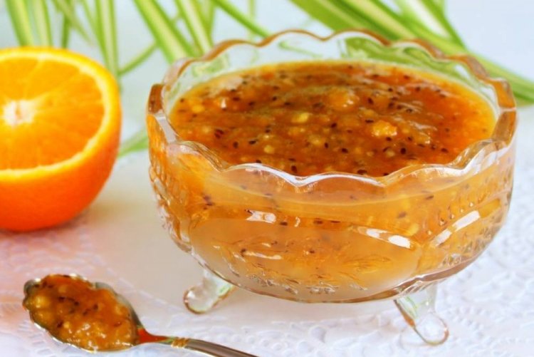 Jalea de grosella espinosa con naranjas y agar-agar