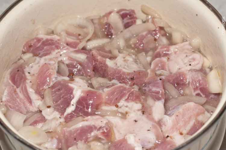Marinade for Meat with Mineral Water
