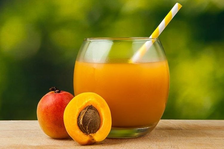 Apricot Juice with Honey for Winter