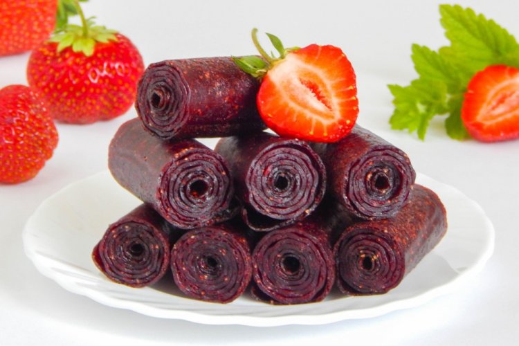 Pastila de ciruela cereza y fresas