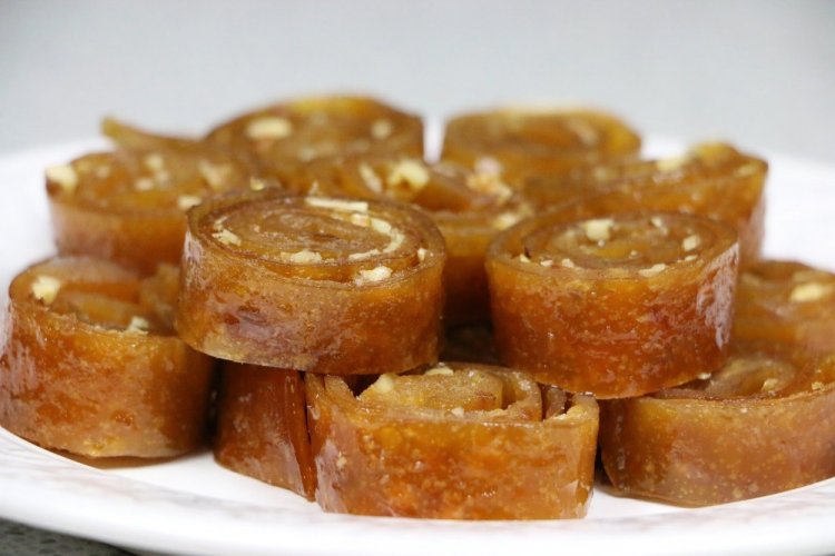 Pastila de ciruela cereza con nueces