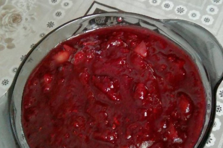 Felsenbirnen- und Apfelmarmelade
