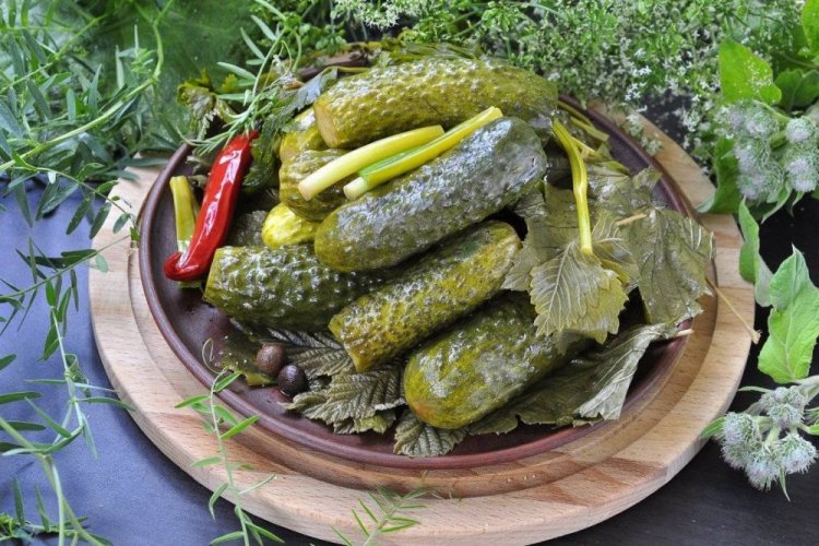 Pepinos en frío para el invierno