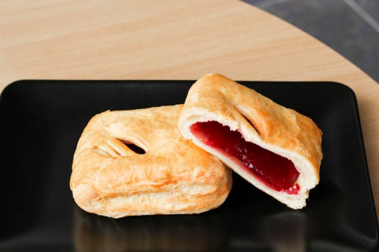 Pasteles de hojaldre con fresas