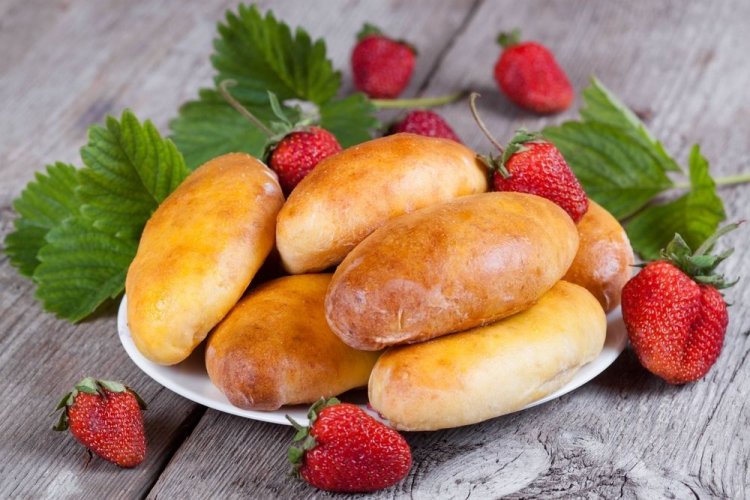 Pasteles de fresa magros