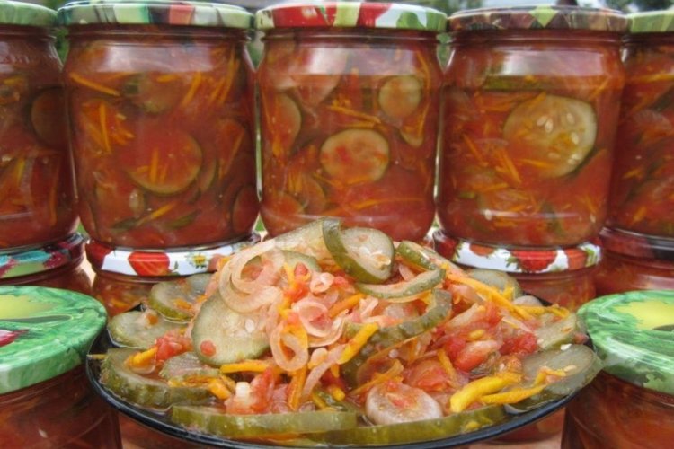Vegetable Salad for Winter without Sterilization