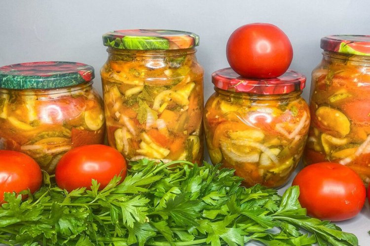 Tomato and Cucumber Salad with Mustard