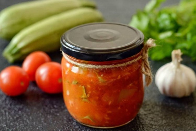 Pisto de calabacín con esterilización
