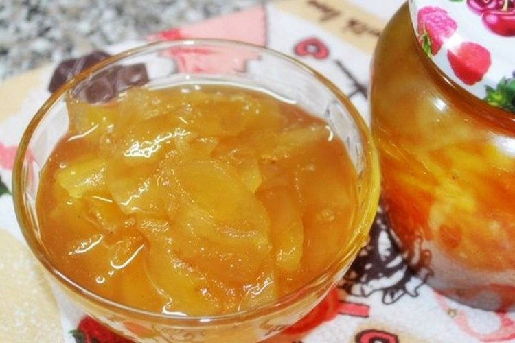 Mermelada de pera y melocotones