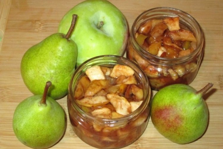 Mermelada de pera y manzana