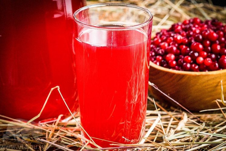 Preiselbeer- und Cranberrysaft