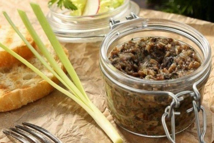 Caviar de setas de miel casero