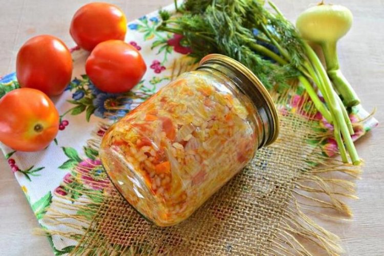 Reissalat mit Gemüse im Slow Cooker