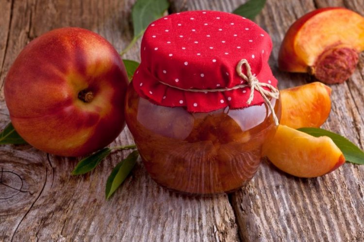 Mermelada de nectarina con gelatina