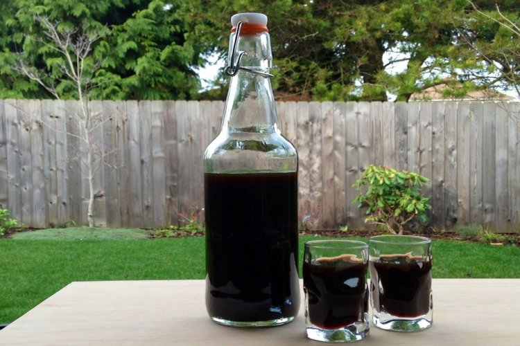 Blueberry Wine with Cloves and Cognac