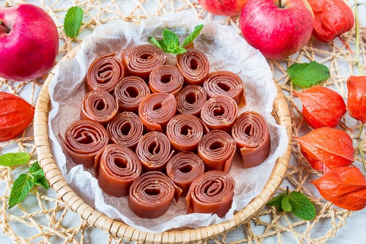 Apfel-Pastila in der Sonne