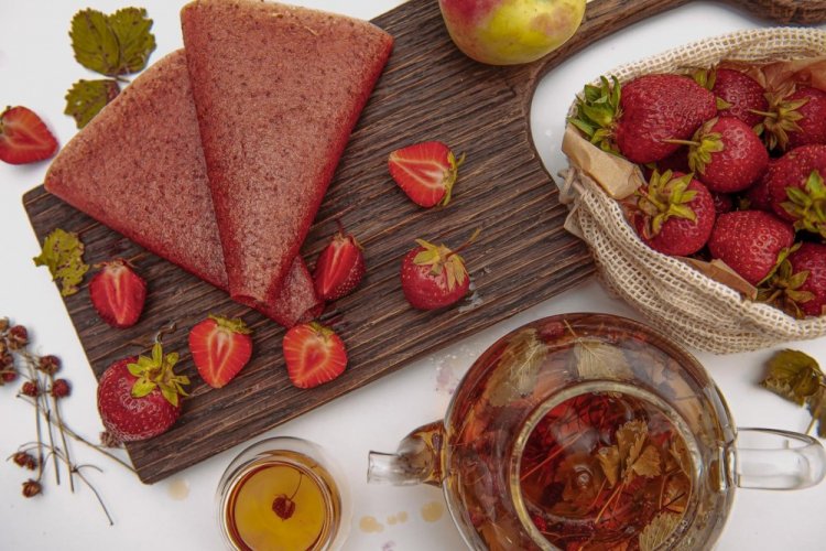 Apfel- und Erdbeer-Pastila