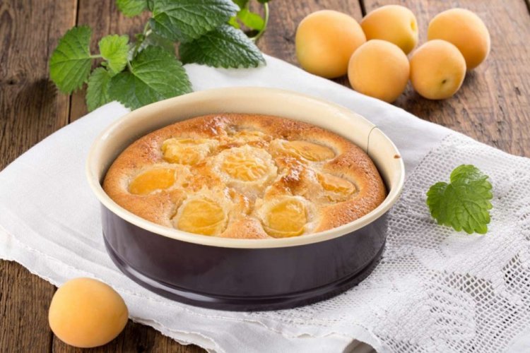 Apricot Charlotte with Sour Cream