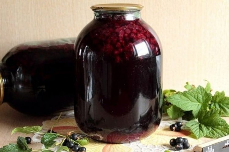 Kompott aus Heidelbeeren, Himbeeren und schwarzen Johannisbeeren