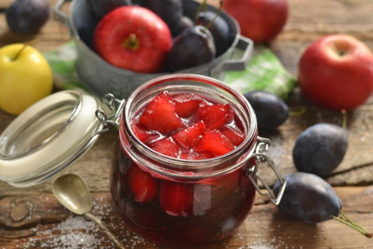 Apple and Plum Jam
