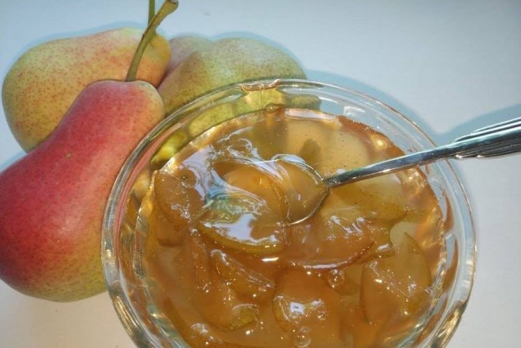 Mermelada de pera en almíbar de miel