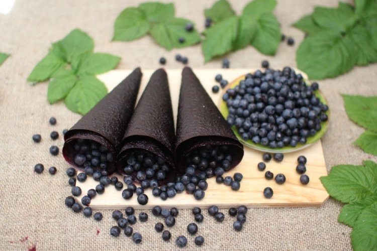 Blueberry Fruit Leather for Winter