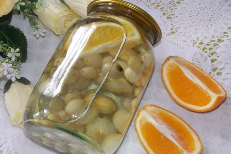 Compota de naranjas y grosellas con stevia