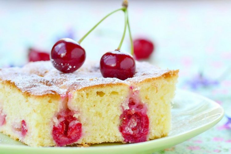 Pour-Over Cherry Cake with Whey