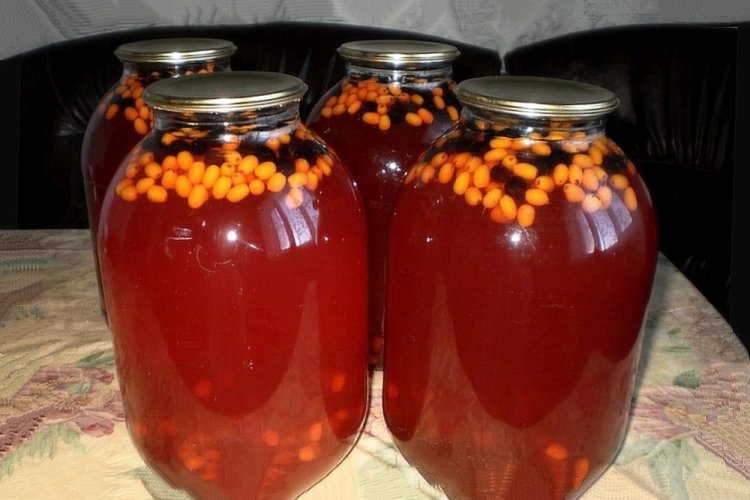 Aronia- und Sanddornkompott