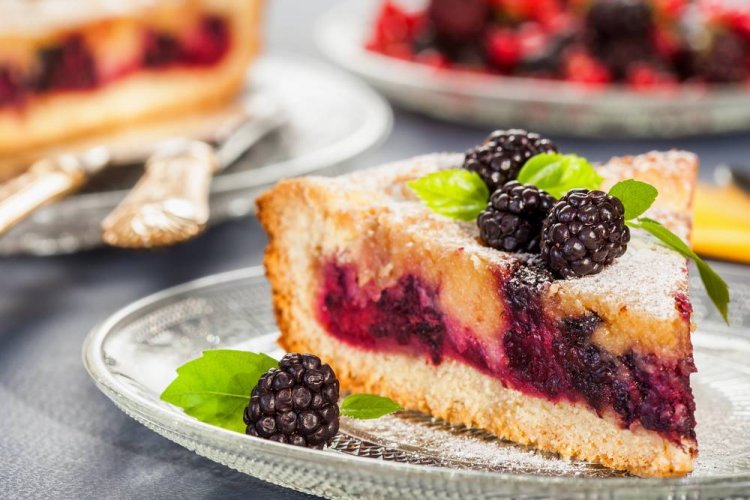 Pastel de mora