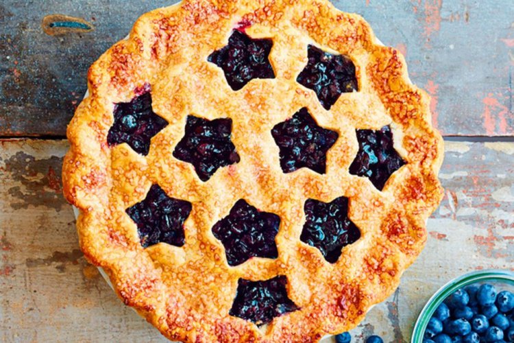 Blueberry Pie from Ready-Made Puff Pastry