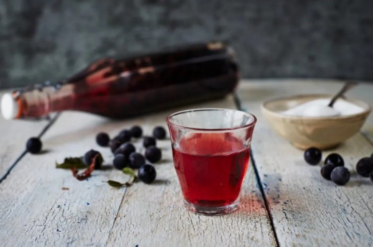 Saskatoon Berry Liqueur with Cognac