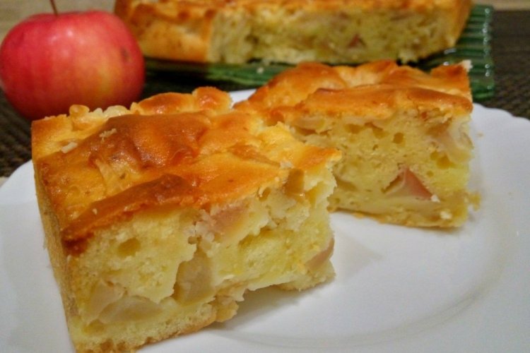 Tarta de manzana con kéfir