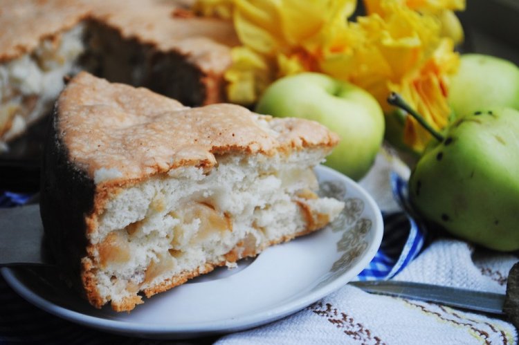 Tarta de manzana con harina de arroz