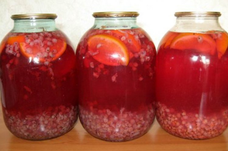 Compota de grosella roja y frambuesa con naranja