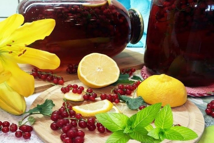 Compota de grosella roja con naranja y limón