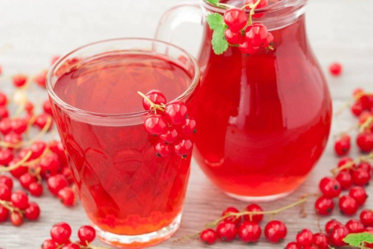 Compota de arándanos rojos y grosella roja con naranja