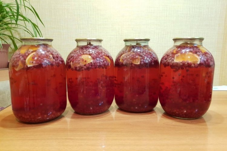 Compota de grosella roja y blanca con naranja