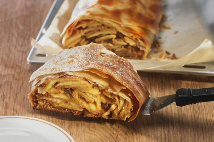 Apple Strudel from Homemade Puff Pastry