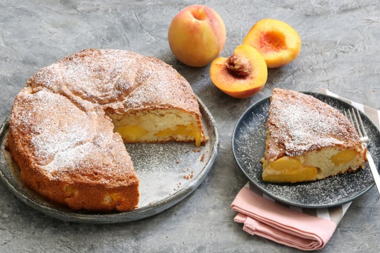 Charlotte con melocotones – receta clásica