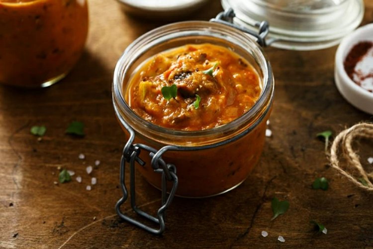 Zucchini Caviar with Basil for Winter