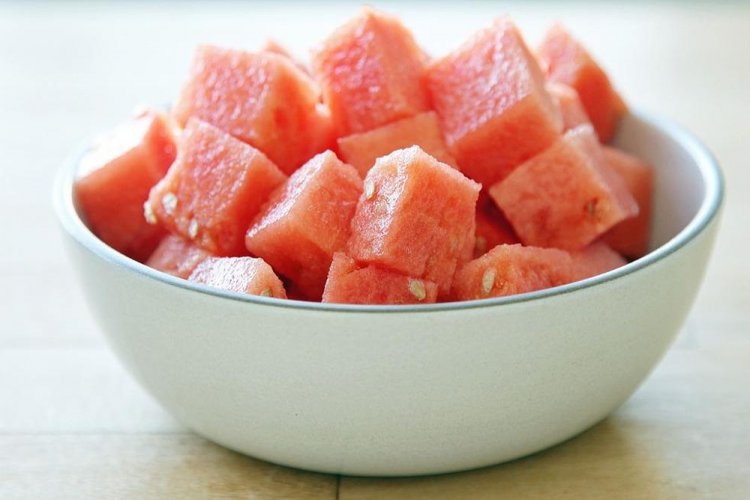Gefrorene Wassermelone für den Winter
