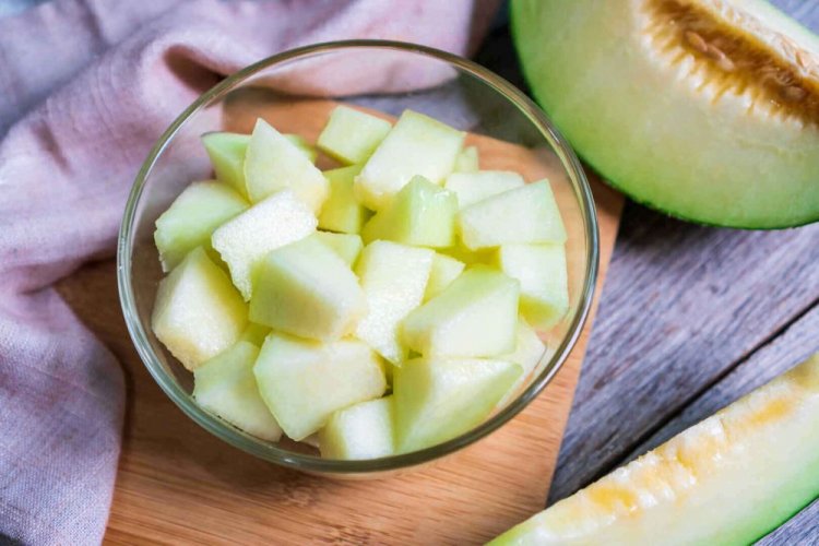 Gefrorene Melone für den Winter