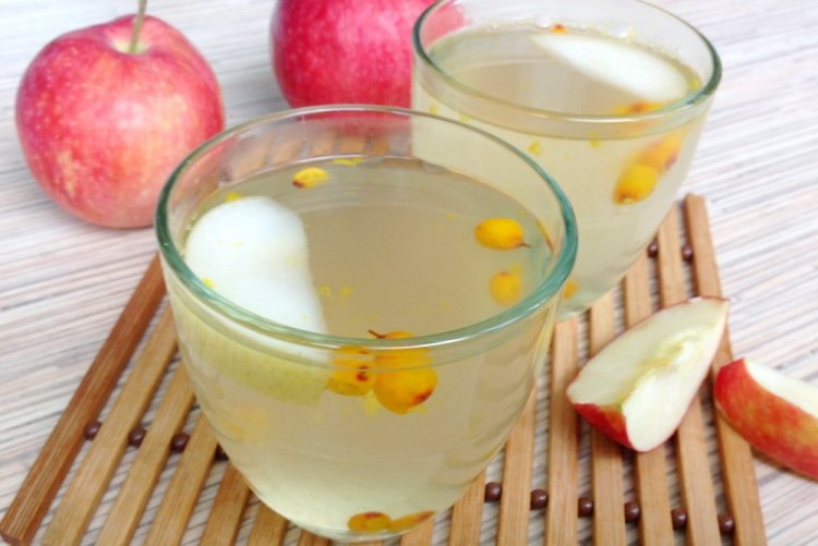 Sommerliches Sanddorn-Apfel-Kompott