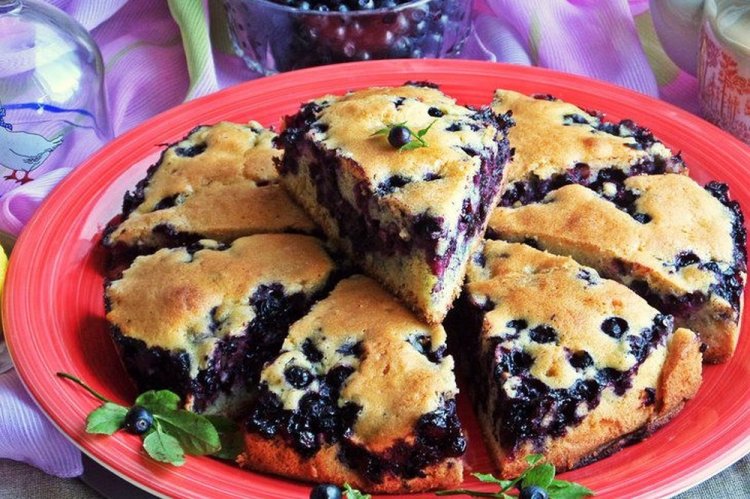 Pour-Over Blueberry Pie with Butter