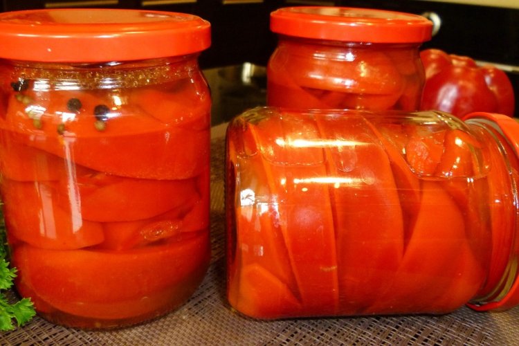 Eingelegte Paprika ohne Sterilisation