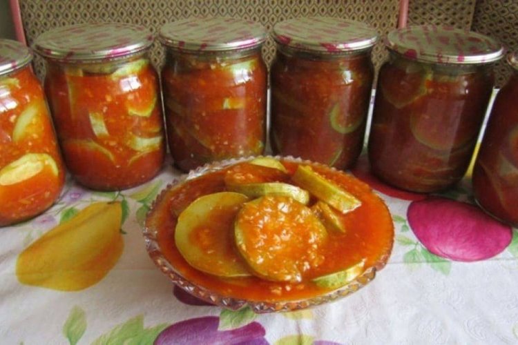 Calabacín en salsa de tomate sin vinagre