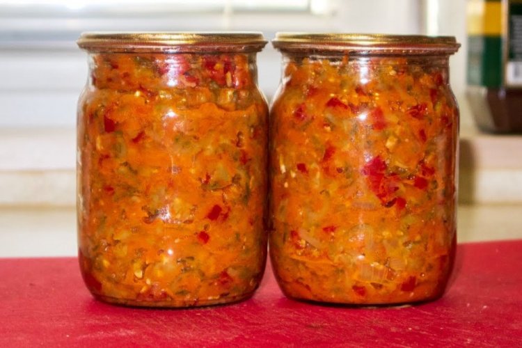 Cucumber, Eggplant, and Zucchini Caviar for Winter